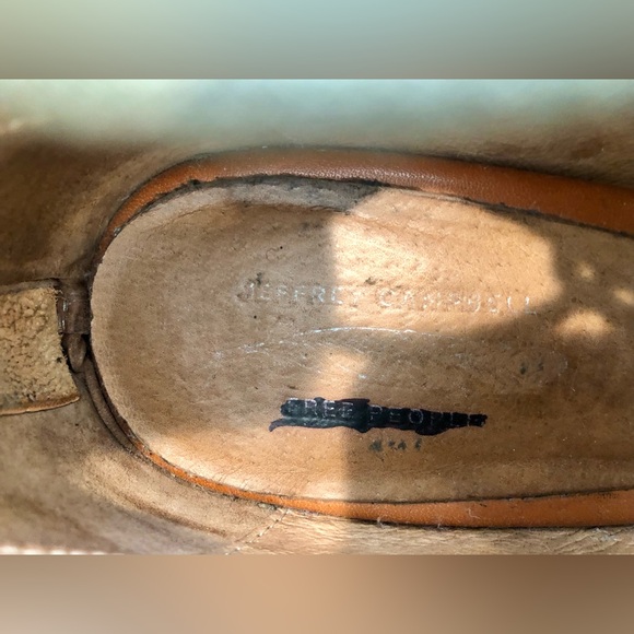 Jeffrey Campbell Lahaina Bootie Lace Up Sandal Shoe Free People Leather Tan 7.5 - Picture 5 of 6